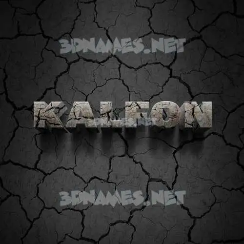 kalfon in Cracked Stone style - 3D name wallpaper kalfon in Cracked Stone style - 3D name wallpaper