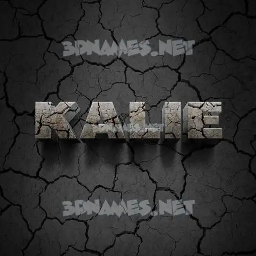 kalie in Cracked Stone style - 3D name wallpaper kalie in Cracked Stone style - 3D name wallpaper