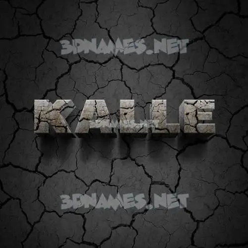 kalle in Cracked Stone style - 3D name wallpaper kalle in Cracked Stone style - 3D name wallpaper