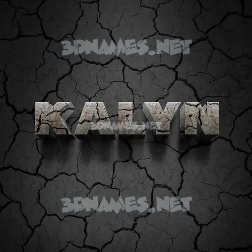 kalyn in Cracked Stone style - 3D name wallpaper kalyn in Cracked Stone style - 3D name wallpaper
