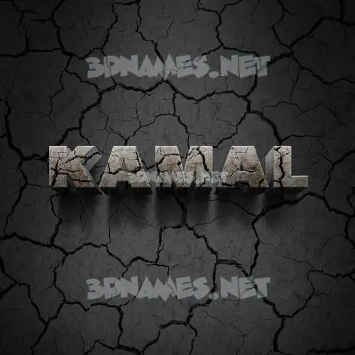 kamal in Cracked Stone style - 3D name wallpaper kamal in Cracked Stone style - 3D name wallpaper