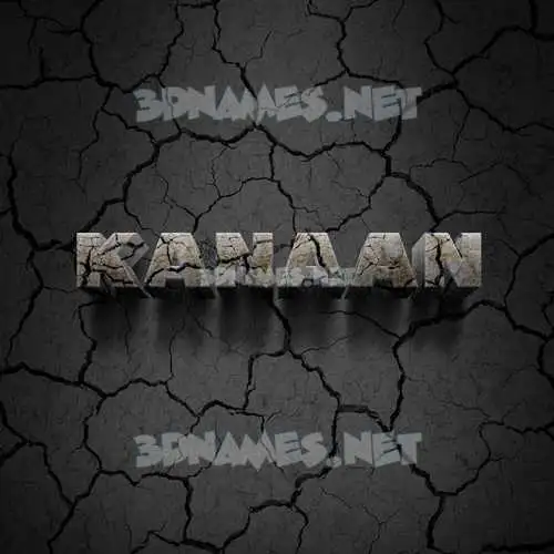 kanaan in Cracked Stone style - 3D name wallpaper kanaan in Cracked Stone style - 3D name wallpaper