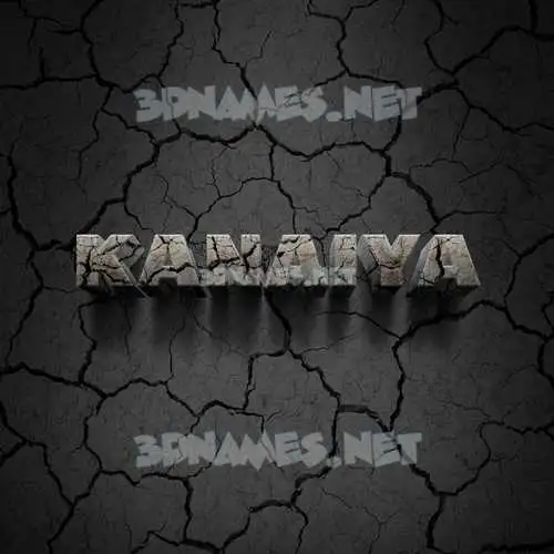 kanaiya in Cracked Stone style - 3D name wallpaper kanaiya in Cracked Stone style - 3D name wallpaper