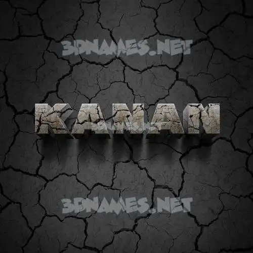 kanan in Cracked Stone style - 3D name wallpaper kanan in Cracked Stone style - 3D name wallpaper