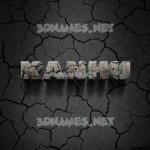 kanhu in Cracked Stone style - 3D name wallpaper kanhu in Cracked Stone style - 3D name wallpaper