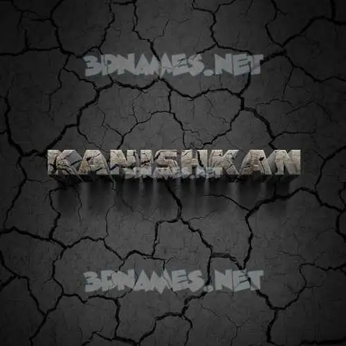 kanishkan in Cracked Stone style - 3D name wallpaper kanishkan in Cracked Stone style - 3D name wallpaper