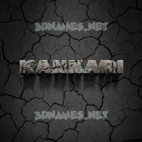 kannari in Cracked Stone style - 3D name wallpaper kannari in Cracked Stone style - 3D name wallpaper