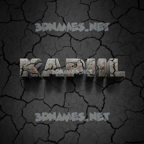 kapiil in Cracked Stone style - 3D name wallpaper kapiil in Cracked Stone style - 3D name wallpaper