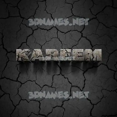 kareem in Cracked Stone style - 3D name wallpaper kareem in Cracked Stone style - 3D name wallpaper