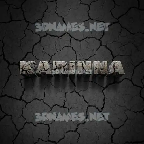 karinna in Cracked Stone style - 3D name wallpaper karinna in Cracked Stone style - 3D name wallpaper