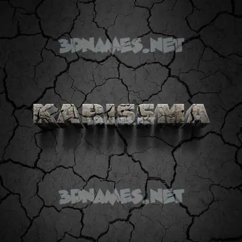 karissma in Cracked Stone style - 3D name wallpaper karissma in Cracked Stone style - 3D name wallpaper