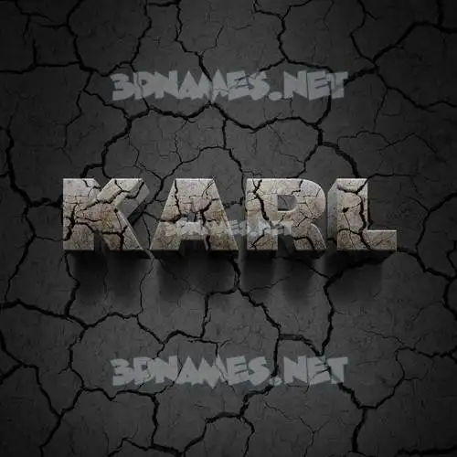 karl in Cracked Stone style - 3D name wallpaper karl in Cracked Stone style - 3D name wallpaper