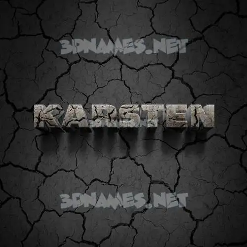 karsten in Cracked Stone style - 3D name wallpaper karsten in Cracked Stone style - 3D name wallpaper