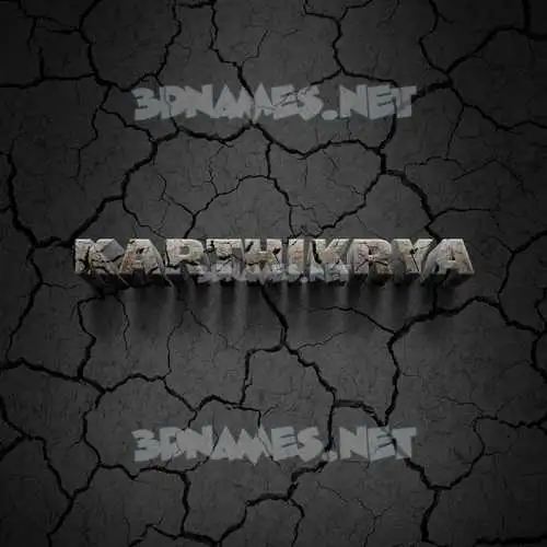 karthikrya in Cracked Stone style - 3D name wallpaper karthikrya in Cracked Stone style - 3D name wallpaper