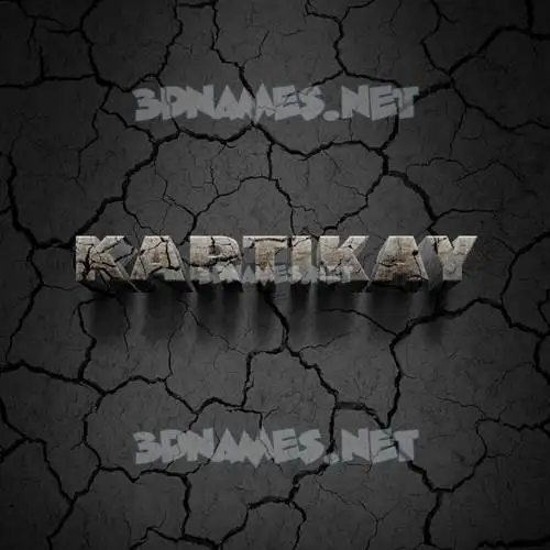 kartikay in Cracked Stone style - 3D name wallpaper kartikay in Cracked Stone style - 3D name wallpaper