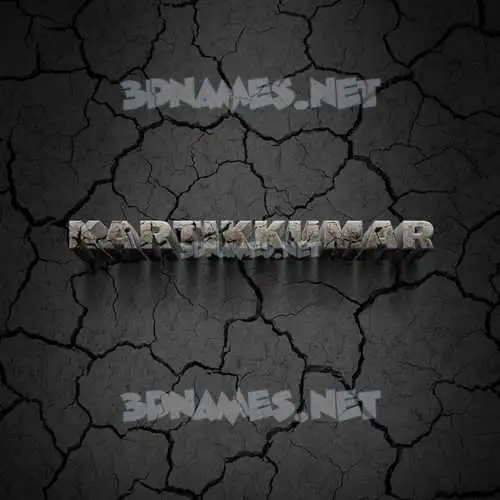 kartikkumar in Cracked Stone style - 3D name wallpaper kartikkumar in Cracked Stone style - 3D name wallpaper