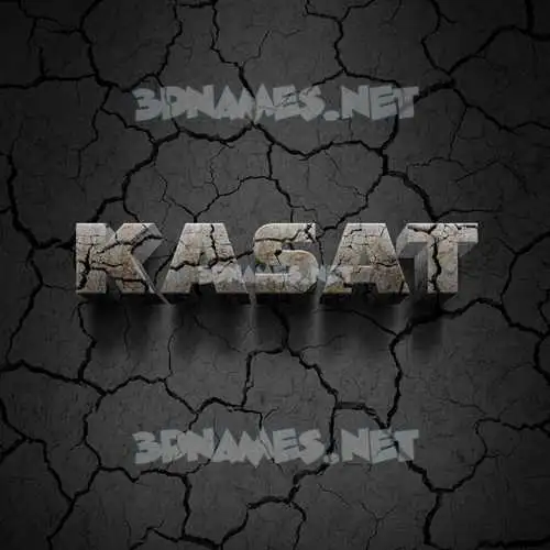 kasat in Cracked Stone style - 3D name wallpaper kasat in Cracked Stone style - 3D name wallpaper