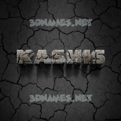 kashis in Cracked Stone style - 3D name wallpaper kashis in Cracked Stone style - 3D name wallpaper