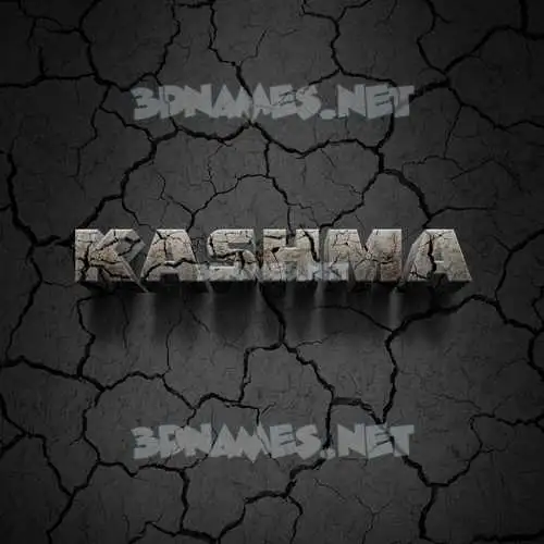kashma in Cracked Stone style - 3D name wallpaper kashma in Cracked Stone style - 3D name wallpaper
