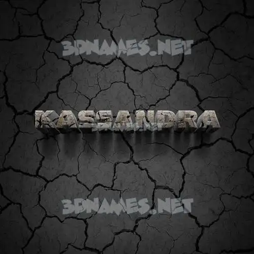 kassandra in Cracked Stone style - 3D name wallpaper kassandra in Cracked Stone style - 3D name wallpaper