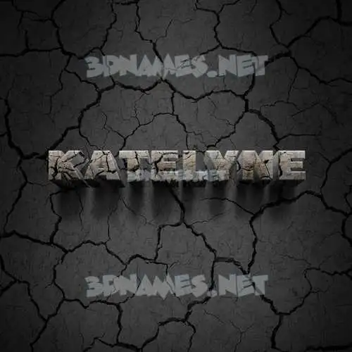 katelyne in Cracked Stone style - 3D name wallpaper katelyne in Cracked Stone style - 3D name wallpaper