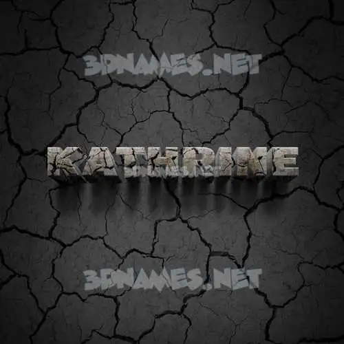kathrine in Cracked Stone style - 3D name wallpaper kathrine in Cracked Stone style - 3D name wallpaper
