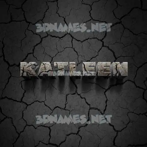 katleen in Cracked Stone style - 3D name wallpaper katleen in Cracked Stone style - 3D name wallpaper