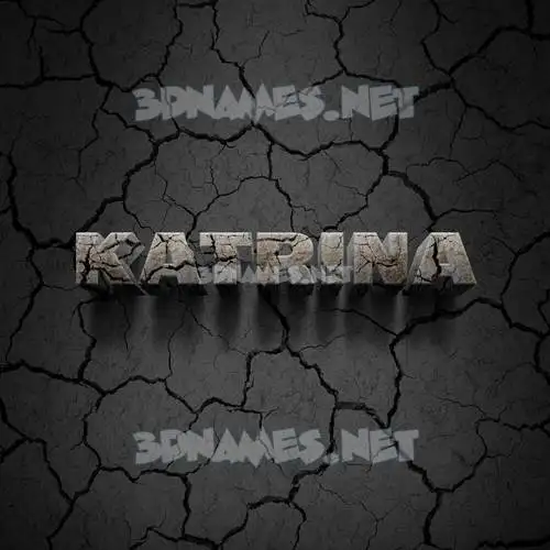 katrina in Cracked Stone style - 3D name wallpaper katrina in Cracked Stone style - 3D name wallpaper