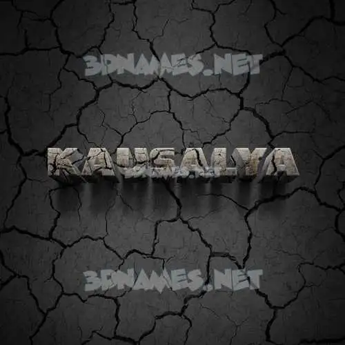 kausalya in Cracked Stone style - 3D name wallpaper kausalya in Cracked Stone style - 3D name wallpaper