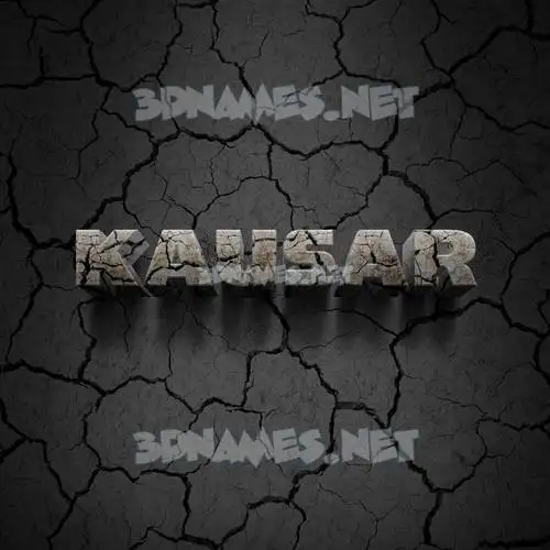 kausar in Cracked Stone style - 3D name wallpaper kausar in Cracked Stone style - 3D name wallpaper