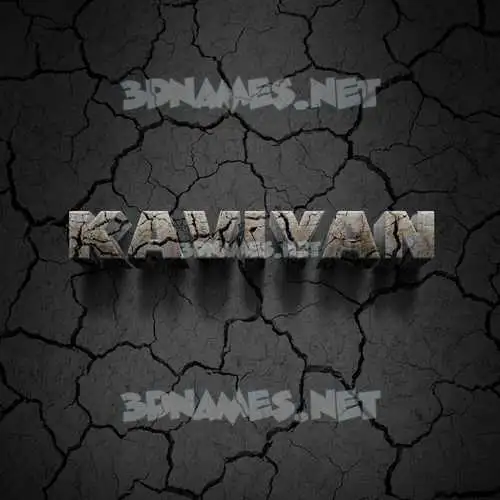 kaviyan in Cracked Stone style - 3D name wallpaper kaviyan in Cracked Stone style - 3D name wallpaper