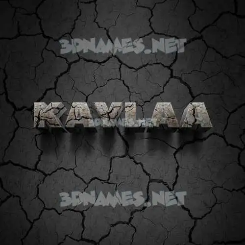 kaylaa in Cracked Stone style - 3D name wallpaper kaylaa in Cracked Stone style - 3D name wallpaper