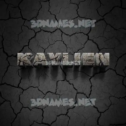 kaylien in Cracked Stone style - 3D name wallpaper