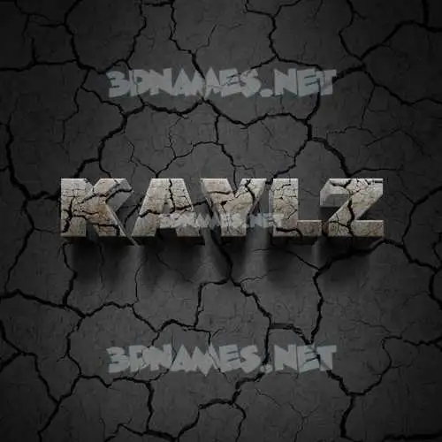 kaylz in Cracked Stone style - 3D name wallpaper kaylz in Cracked Stone style - 3D name wallpaper