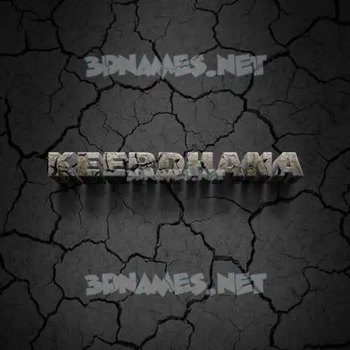 keerdhana in Cracked Stone style - 3D name wallpaper keerdhana in Cracked Stone style - 3D name wallpaper