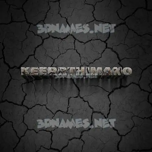 keerrthimano in Cracked Stone style - 3D name wallpaper keerrthimano in Cracked Stone style - 3D name wallpaper