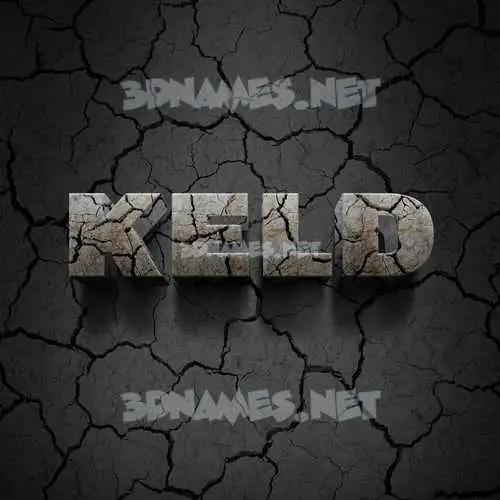 keld in Cracked Stone style - 3D name wallpaper keld in Cracked Stone style - 3D name wallpaper