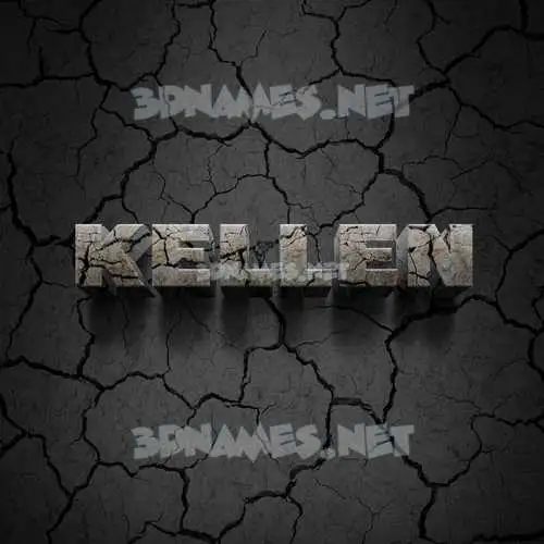 kellen in Cracked Stone style - 3D name wallpaper kellen in Cracked Stone style - 3D name wallpaper