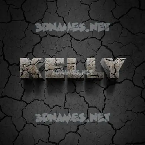 kelly in Cracked Stone style - 3D name wallpaper kelly in Cracked Stone style - 3D name wallpaper