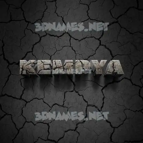 kempya in Cracked Stone style - 3D name wallpaper kempya in Cracked Stone style - 3D name wallpaper