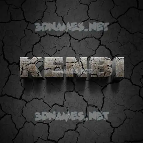 kenbi in Cracked Stone style - 3D name wallpaper kenbi in Cracked Stone style - 3D name wallpaper
