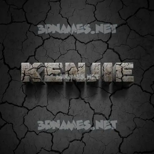 kenjie in Cracked Stone style - 3D name wallpaper kenjie in Cracked Stone style - 3D name wallpaper
