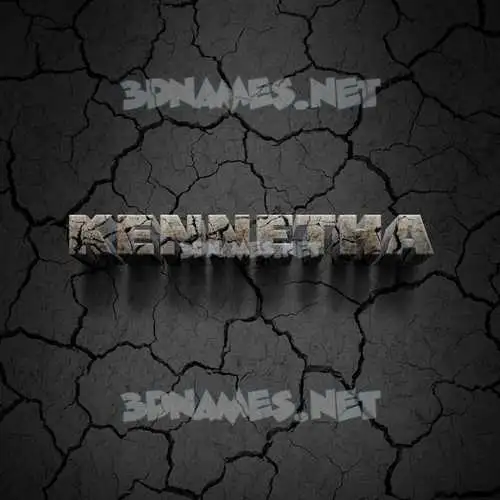 kennetha in Cracked Stone style - 3D name wallpaper kennetha in Cracked Stone style - 3D name wallpaper