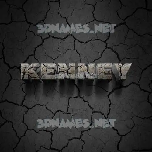 kenney in Cracked Stone style - 3D name wallpaper kenney in Cracked Stone style - 3D name wallpaper