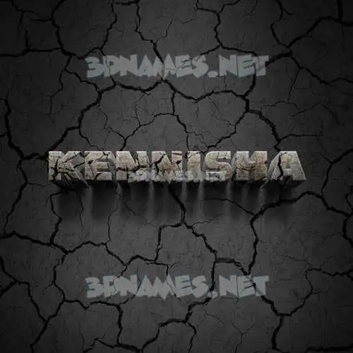kennisha in Cracked Stone style - 3D name wallpaper kennisha in Cracked Stone style - 3D name wallpaper
