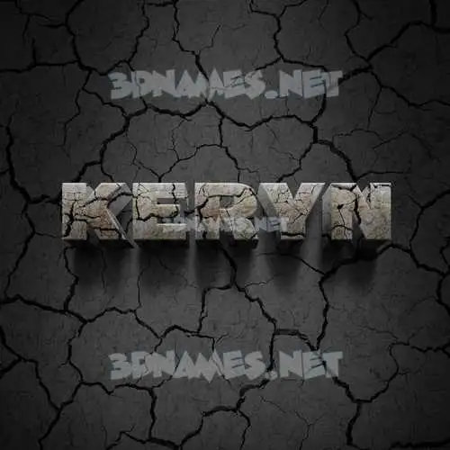keryn in Cracked Stone style - 3D name wallpaper keryn in Cracked Stone style - 3D name wallpaper