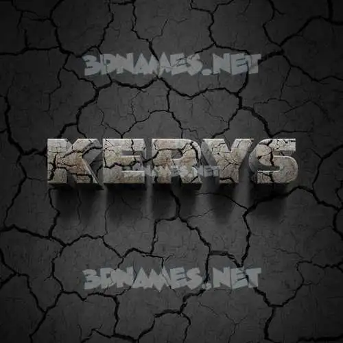 kerys in Cracked Stone style - 3D name wallpaper