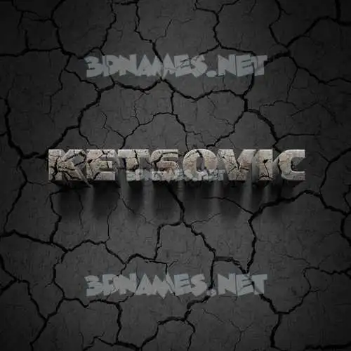 ketsovic in Cracked Stone style - 3D name wallpaper ketsovic in Cracked Stone style - 3D name wallpaper