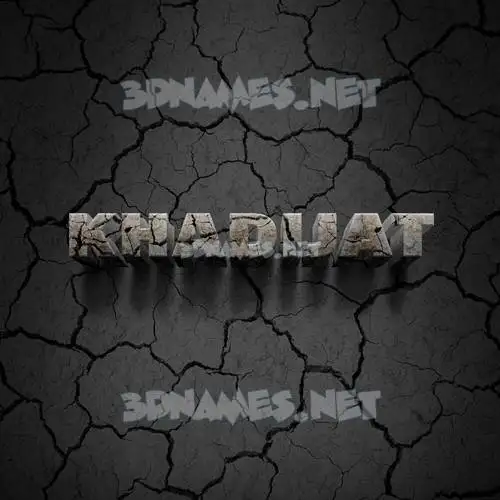 khadijat in Cracked Stone style - 3D name wallpaper khadijat in Cracked Stone style - 3D name wallpaper