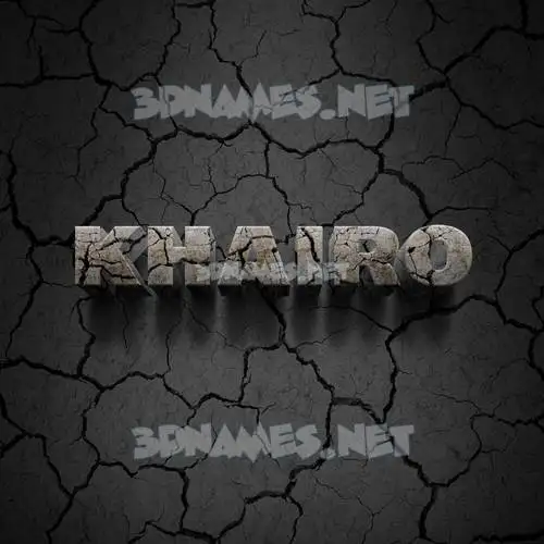 khairo in Cracked Stone style - 3D name wallpaper khairo in Cracked Stone style - 3D name wallpaper